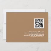 Booze Food Bad Dance Moves Photo QR Code Save The Date (Achterkant)