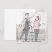 Booze Food Bad Dance Moves Photo Save the Date (Voorkant / Achterkant)