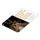 Booze Food Bad Dance Moves Weddenschap Bedankt Magneet (Linkerzijde)