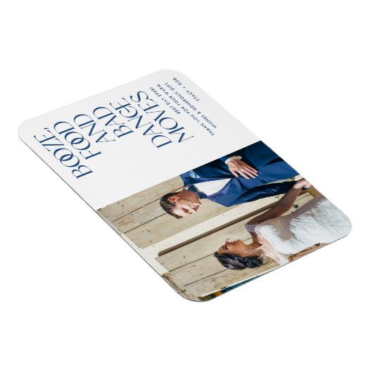 Booze Food Bad Dance Moves Weddenschap Bedankt Magneet (Rechterzijde)