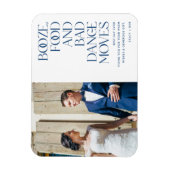 Booze Food Bad Dance Moves Weddenschap Bedankt Magneet (Verticaal)