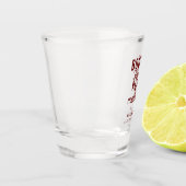 Booze Food & Bad Dance zet trouwdatum Casual Shot Glas (Links)