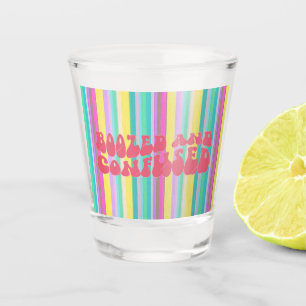 "Boozed and Confused" Shot Glass Shot Glas