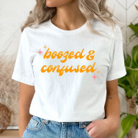 Boozed & Confused Groovy Roze Sinaasappel Bachelor