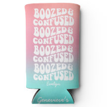 Boozed Confused Retro Roze Aqua Hen Party