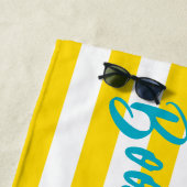 Boozing and Snoozing Cabana Stripe Pool Party Strandlaken (In situ)