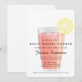 Boozy Bridal Shower Uitnodiging (Voorkant / Achterkant)