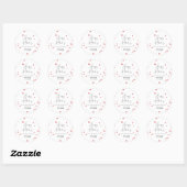 Boozy Cranberries Holiday Baked Goods Ronde Sticker (Vel)