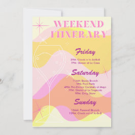Boozy & Groovy Bachelorette Weekend Itinerary Kaart