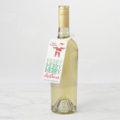 Boozy Santa Bottle Labels (Schuin)