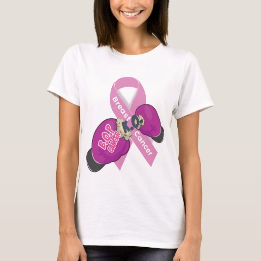 BOP CANCER- borstkanker T-shirt (Voorkant)