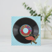 Bop 'Til you Drop'-uitnodiging (Staand voorkant)