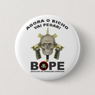 BOPE - Braziliaanse politie Ronde Button 5,7 Cm