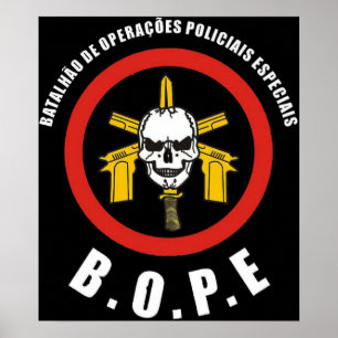 BOPE Tropa de Elite Braziliaanse speciale politiem Poster