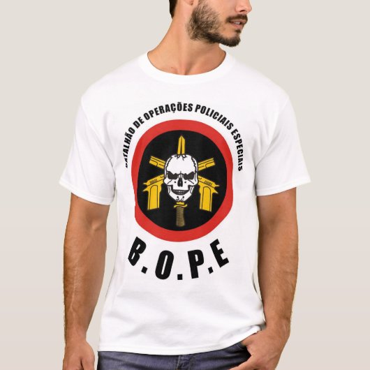 BOPE Tropa de Elite Braziliaanse speciale politiem T-shirt (Voorkant)