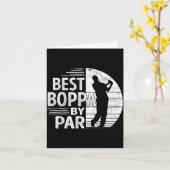 Boppa By Par, Golf Shirt Gift Grandpa, Father's Da Kaart (Gele Bloem)