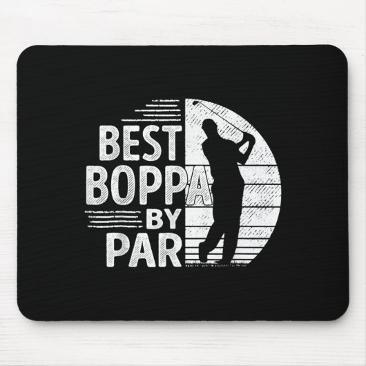 Boppa By Par, Golf Shirt Gift Grandpa, Father's Da Muismat (Voorkant)