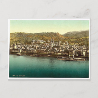 Boppard, de Rijn, Duitsland, zeldzame Photochrom Briefkaart