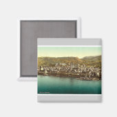 Boppard, de Rijn, Duitsland zeldzame Photochrom Magneet (Voorkant / Achterkant)