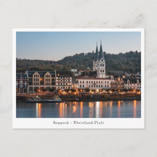 Boppard Duitsland Briefkaart (Voorkant)