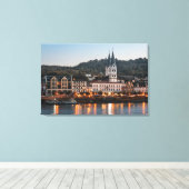Boppard Duitsland Canvas Afdruk (Insitu (Houten vloer))