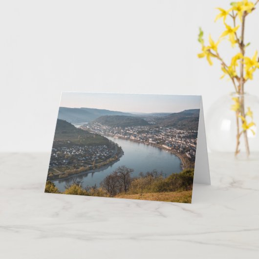 Boppard Landscape Foto Kaart (Gele Bloem)