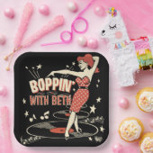 Boppin' met Beth-bord Papieren Bordje (Feest)