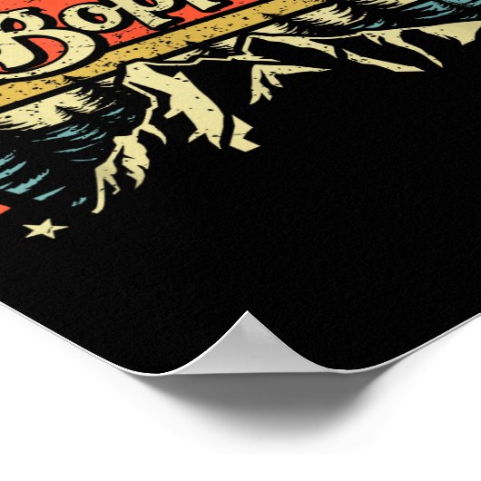 Boppy Man Myth Legend Funny Father's Day Grandpa M Poster (Hoek)