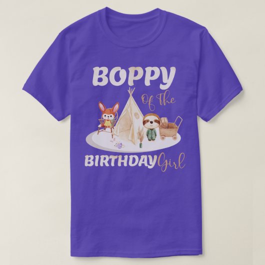 Boppy van de verjaardag jongen t-shirt (Design voorkant)