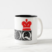 BOQ [Bitter Old Queen]-mok Tweekleurige Koffiemok (Voorkant rechts)