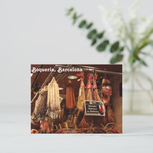 Boqueria-Butcher Briefkaart (Staand voorkant)