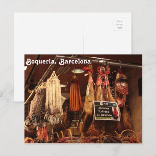 Boqueria-Butcher Briefkaart (Voorkant / Achterkant)