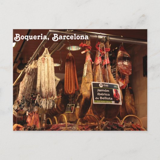 Boqueria-Butcher Briefkaart (Voorkant)