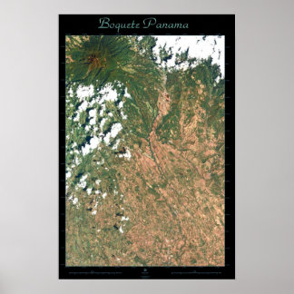 Boquete, Panama satellietposter Poster