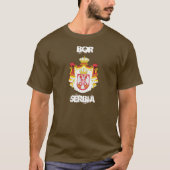 Bor, Servië met wapenmantel T-shirt (Voorkant)
