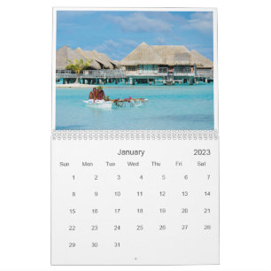 Bora Bora 20XX kalender voor landschapsfotografie