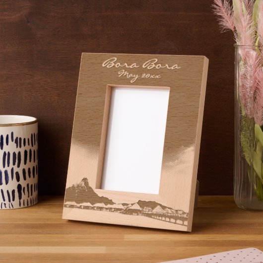 Bora Bora 4" x 6" Gegraveerde Lijstjes (Links)