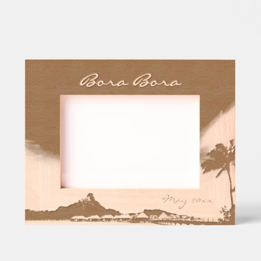 Bora Bora 7" x 5" Gegraveerde Lijstjes (Voorkant)