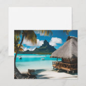Bora Bora Ansichtkaart (2) Feestdagenkaart (Voorkant / Achterkant)