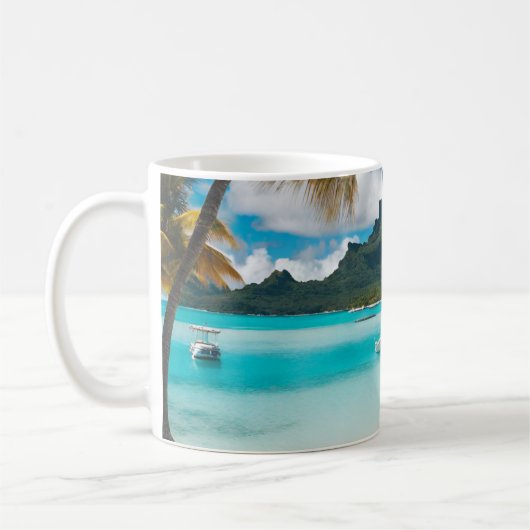 Bora Bora Ansichtkaart (2) Koffiemok (Links)