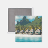 Bora Bora Ansichtkaart (Bora Bora e) Magneet (Voorkant / Achterkant)