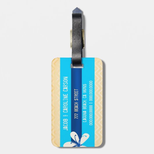 BORA BORA Bagagelabel (Achterkant verticaal)