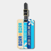 BORA BORA Bagagelabel Groupon (Voorkant verticaal)