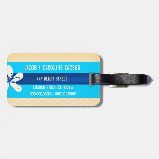 BORA BORA Bagagelabel Groupon (Achterkant horizontaal)