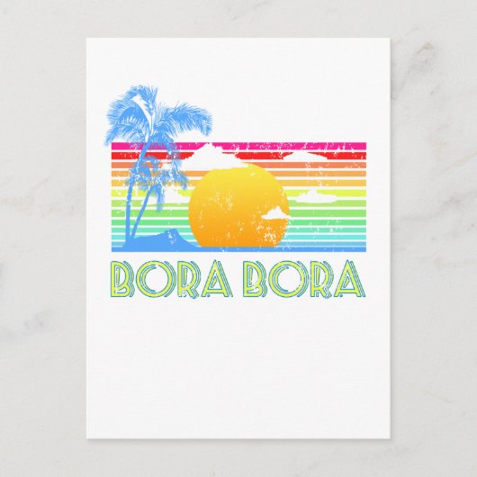 Bora Bora Beach Briefkaart (Voorkant)