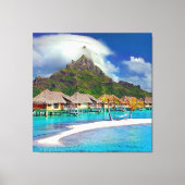 ฺBora Bora Beach Canvas Afdruk (Voorkant)