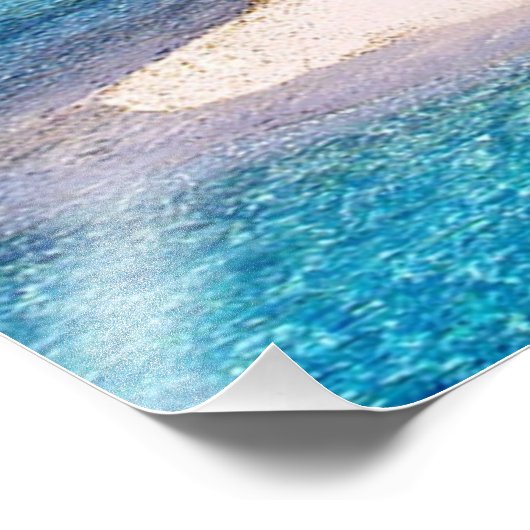 ฺBora Bora Beach Foto Afdruk (Hoek)