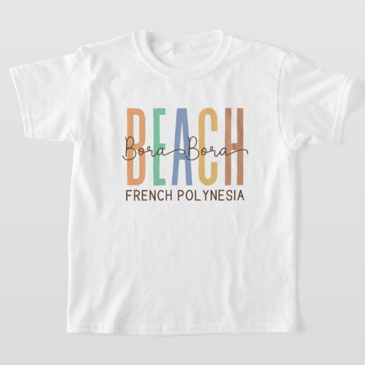 Bora Bora Beach Frans-Polynesië (Zand) T-shirt (Laagn)