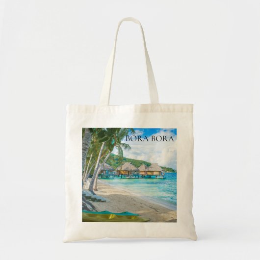 Bora Bora Beach House Bungalows Tote Bag (Voorkant)