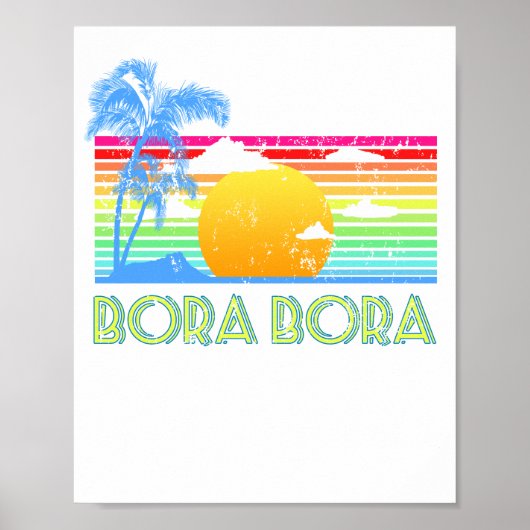 Bora Bora Beach Poster (Voorkant)